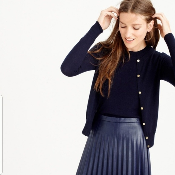 J Crew Lightweight Wool Jackie Cardigan 